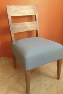 Γκρι κάλυμμα καθίσματος καρέκλας