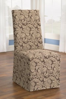 Γκρι-μπεζ κάλυμμα καρέκλας