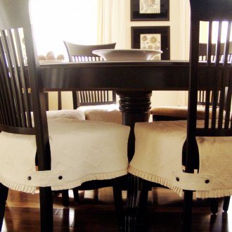 Λευκό καλύπτει καρέκλα