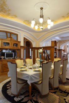 Art Nouveau καθιστικό-τραπεζαρία