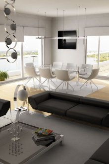 Ασπρόμαυρα έπιπλα ασπρόμαυρης