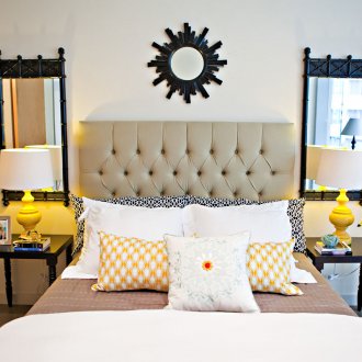 Art Nouveau Rosewood Πόρτα