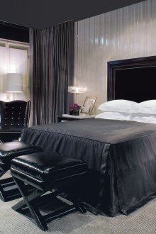 Πολυτελές ασπρόμαυρο υπνοδωμάτιο Art Deco