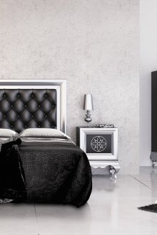 Μεγάλο ασπρόμαυρο υπνοδωμάτιο Art Deco