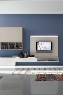 Λευκά έπιπλα σαλονιού υψηλής τεχνολογίας