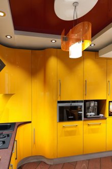 Ακτίνα κίτρινη κουζίνα