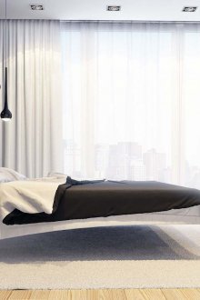 Έπιπλα με στυλ μινιμαλισμού από μοντέρνα υλικά.