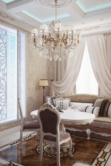 Κλασικός καναπές στην κουζίνα