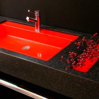 Μαύρο ακρυλικό πάγκο μπάνιου