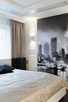 Μπεζ και χρυσή κλωστοϋφαντουργία στο υπνοδωμάτιο