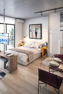 Μπεζ υπόστρωμα στο υπνοδωμάτιο