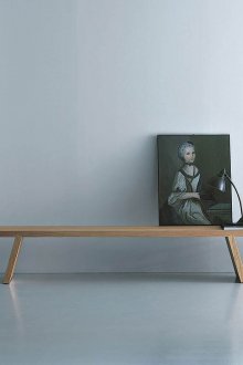 Μπεζ πάγκο από οξιά στο εσωτερικό