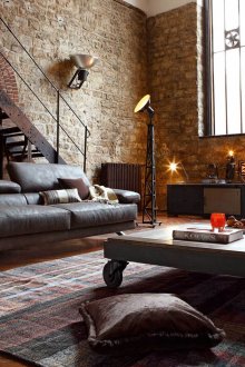 Steampunk στυλ τουαλέτα τοίχο καθιστικό