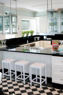 Ασπρόμαυρη κουζίνα σύντηξης