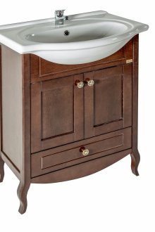 Ντουλάπι νιπτήρα βαμμένο με οξιά