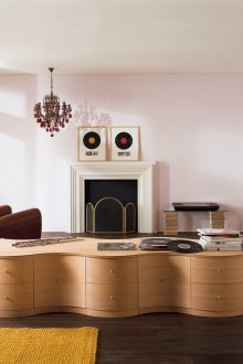 Μεγάλη βάση οξιάς για σαλόνι