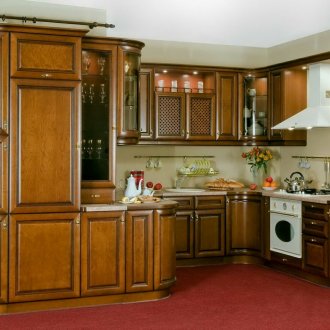 Καφέ Σετ ακτίνας κουζίνας Oak Oak