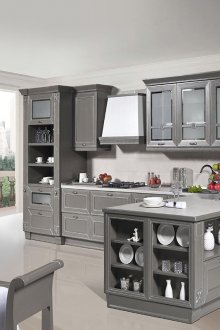 Γκρίζα δρυς κουζίνα