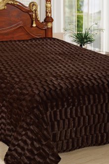 Ζεστό καφέ καρό στο υπνοδωμάτιο