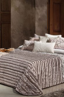 Ασημί καπιτονέ κρεβάτι