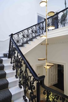 Μακριά Art Nouveau πολυέλαιος στο σπίτι