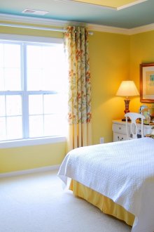 Τυρκουάζ κίτρινο υπνοδωμάτιο