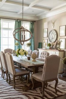 Μπεζ-καφέ καθιστικό-τραπεζαρία