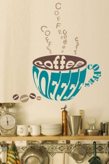 Αυτοκόλλητα τοίχου στην κουζίνα