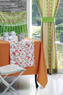 Ρουστίκ υφάσματα στην κουζίνα