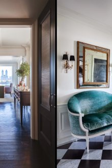 Τυρκουάζ και καφέ έπιπλα καθιστικού