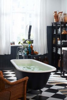 Ασπρόμαυρο ρωμαϊκό μπάνιο