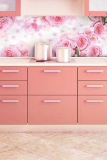 Ποδιά κουζίνας με τριαντάφυλλα