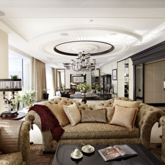 Μπεζ και μαύρο σαλόνι