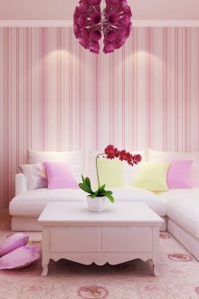 Ροζ τόνους στο εσωτερικό του καθιστικού