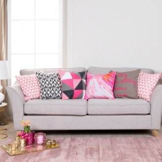 Ροζ και γκρίζο σαλόνι