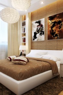 Κρέμα κουρτίνες στο υπνοδωμάτιο