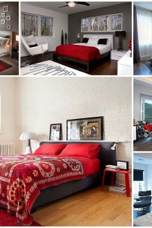 Ερυθρές επιλογές υπνοδωματίου