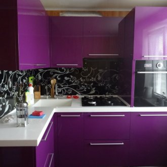 Piccolo set da cucina viola