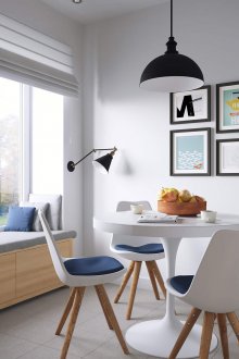 Σκανδιναβική κουζίνα 11 τετραγωνικών μέτρων