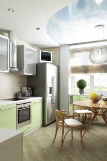 Σχεδιασμός κουζίνας 11 τ.μ. σε οικολογικό στιλ