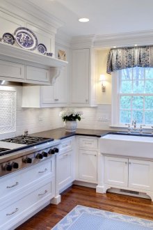 Μαύρο και άσπρο σετ σχήματος U σετ κουζίνας