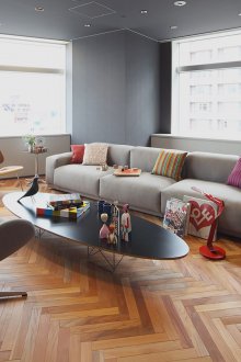 Taupe Μοντέρνο σαλόνι