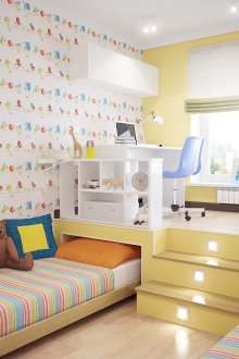 Πόντιουμ στο εσωτερικό του νηπιαγωγείου