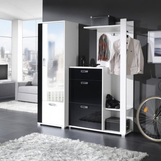 Ασπρόμαυρο μοντέρνο διάδρομο