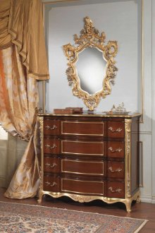 Καφέ και χρυσά συρτάρια