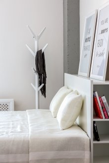 Λευκή υπνοδωμάτιο