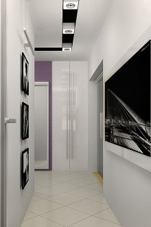 Ασπρόμαυρες ζωγραφιές στο διάδρομο