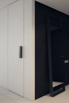 Ασπρόμαυρο μινιμαλιστικό διάδρομο