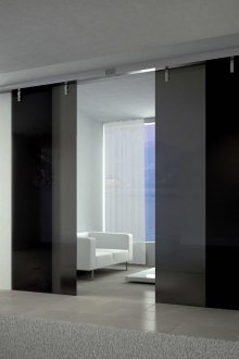 Γυάλινες πόρτες στο εσωτερικό