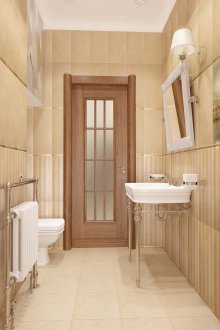 Μπεζ και λευκό μπάνιο